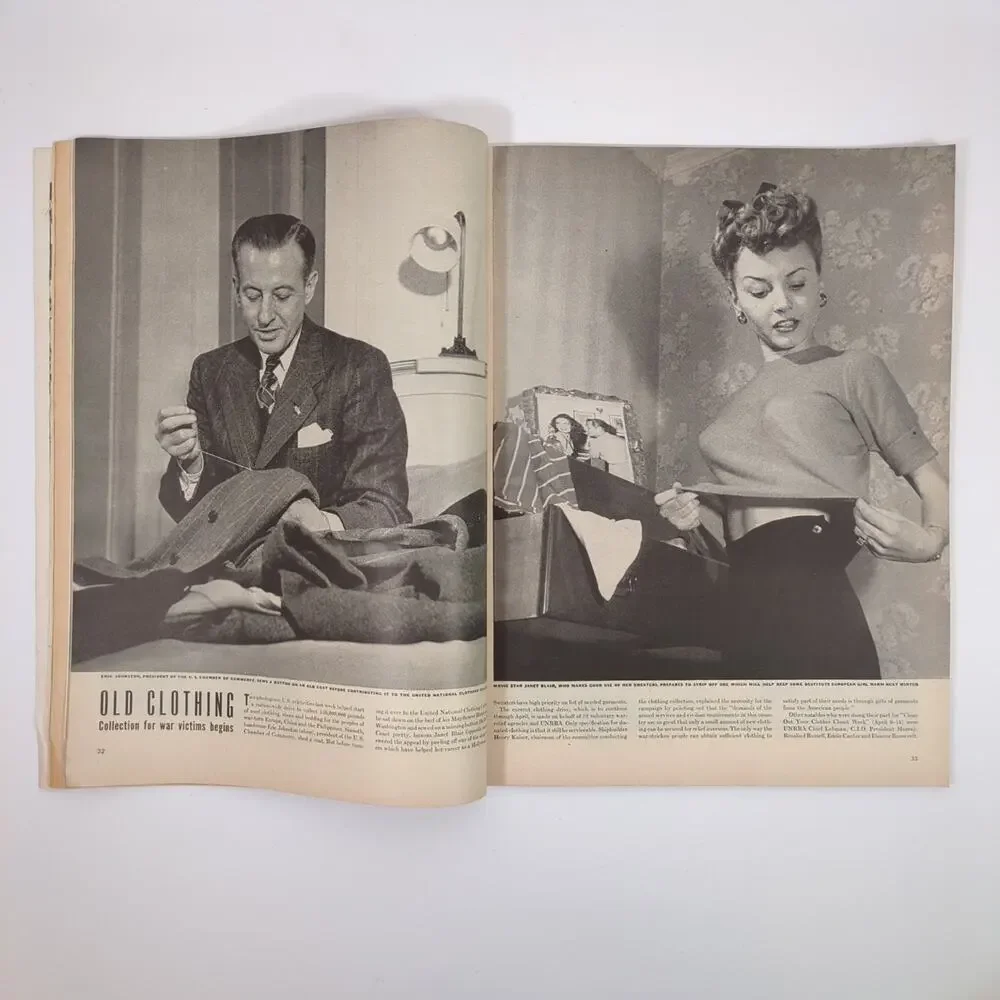 LIFE Magazine April 2, 1945 Sub-Deb Clubs WWII Era Coca-Cola Ad Time Inc.